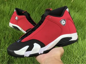 Gym Red Air Jordan 14 Toro on hand