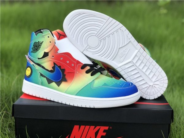 J Balvin x Air Jordan 1 High Multi-Color Black-Pink Foam Sale