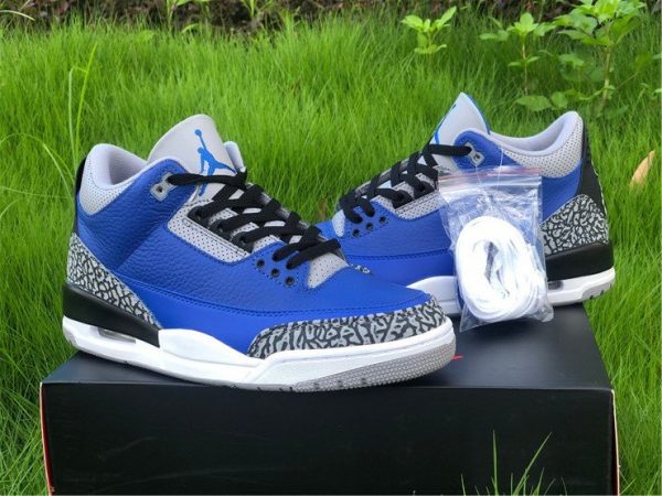 Jordan 3 Retro Varsity Royal Cement Sale