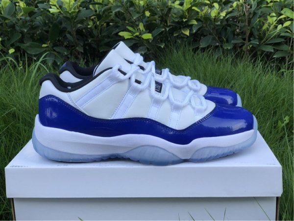 Men and Womens Air Jordan 11 Low Concord Sketch AH7860-100