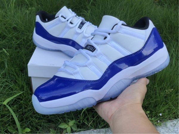 Men and Womens Air Jordan 11 Low Concord Sketch AH7860-100 On-hand