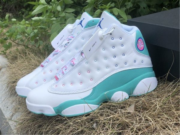 New 2020 Air Jordan 13 GS Aurora Green 439358-100