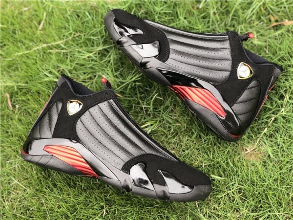 New Air Jordan 14 Last Shot Black Red 487471-003