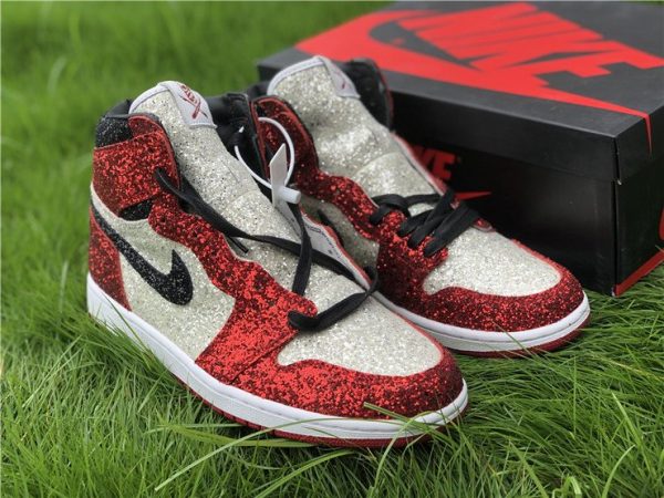 New The Shoe Surgeon x Air Jordan 1 North Pole Custom Bred