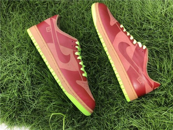 Nike Dunk Low 1-Piece Laser Varsity Red Chartreuse 311611-661 Top