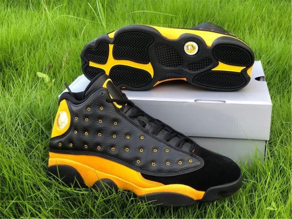 Shop Air Jordan 13 PE Oregon Track and Field Black Yellow