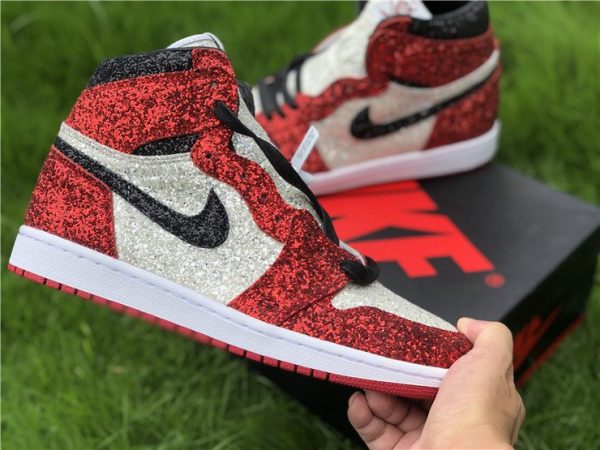 The Shoe Surgeon x Air Jordan 1 North Pole Custom Black Red On-Hand