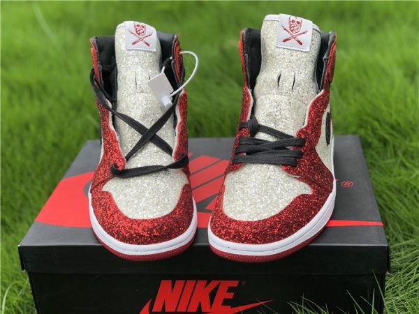 The Shoe Surgeon x Air Jordan 1 North Pole Custom Bred Front