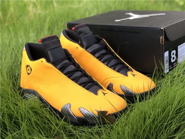 Yellow Air Jordan 14 SE Reverse Ferrari University Gold Sale