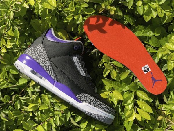 2020 Jordan 3 Retro Black Court Purple CT8532-050