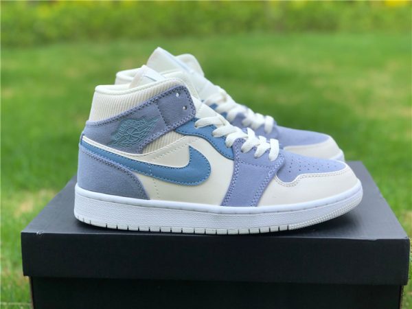 Air Jordan 1 Mid Grey Aqua