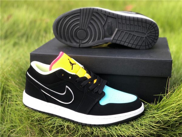 Air Jordan 1 Multi-Color Black Aurora Green black