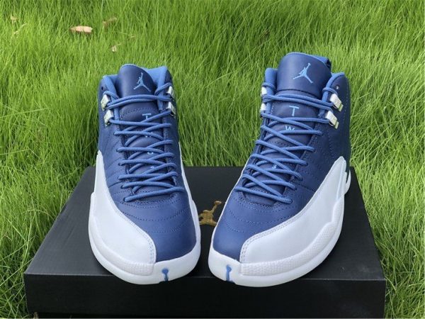 Air Jordan 12 Indigo Stone Blue 130690-404 Front