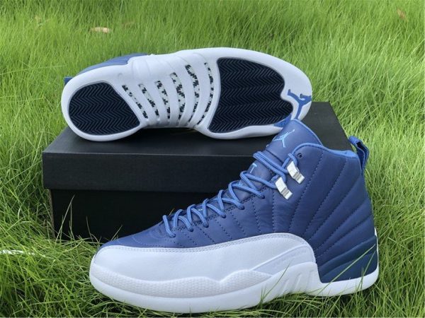 Air Jordan 12 Indigo Stone Blue 130690-404 Pair