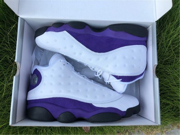 Air Jordan 13 Los Angeles Lakers in box