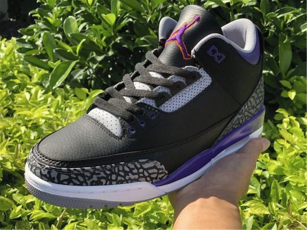 Air Jordan 3 Court Purple close look