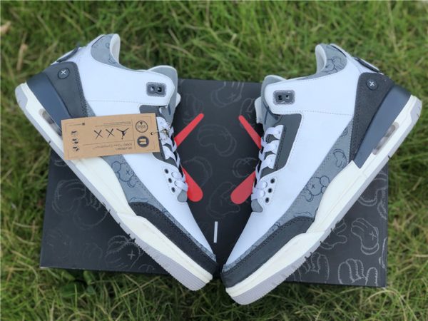 Bespoke Custom KAWS X Air Jordan 3 lateral