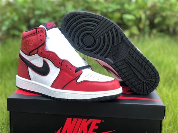 Buy 2020 Air Jordan 1 High OG Bloodline 2.0 Red White Black