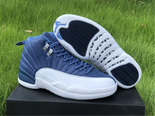 Buy Air Jordan 12 Indigo Stone Blue 130690-404