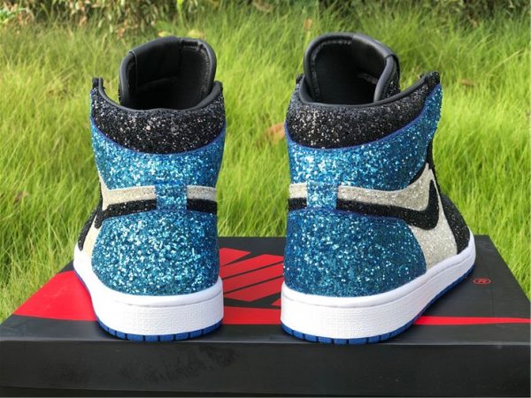 Fragment design x Nike Air Jordan 1 Glitter heel