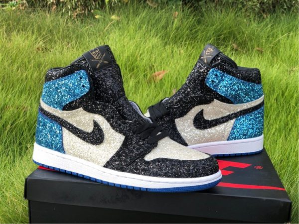 Fragment design x Nike Air Jordan 1 Glitter mens