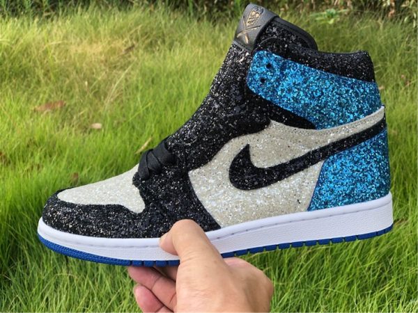 Fragment design x Nike Air Jordan 1 Glitter panel