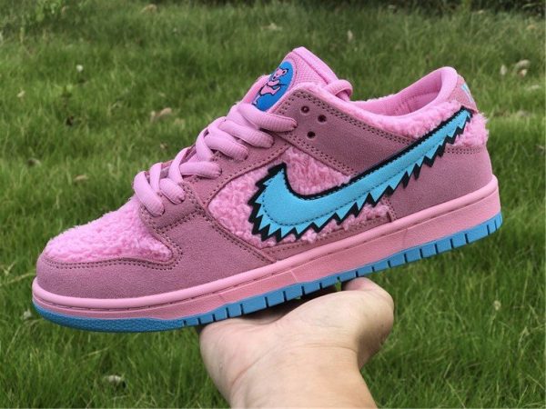 Grateful Dead Bears x Nike SB Dunks Low In Pink On-hand