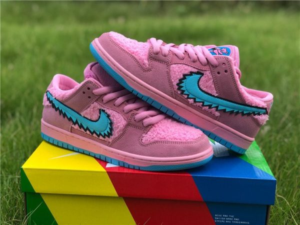 Grateful Dead Bears x Nike SB Dunks Low In Pink Panel