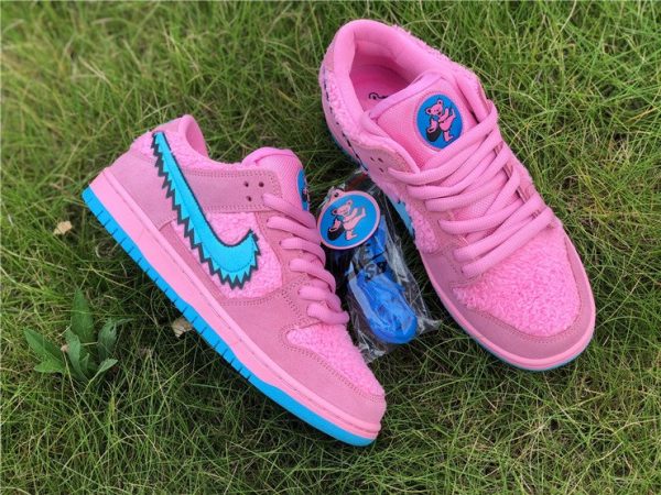 Grateful Dead Bears x Nike SB Dunks Low In Pink Sale