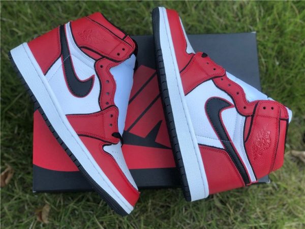 New Sale 2020 Air Jordan 1 High OG Bloodline 2.0 Red White Black