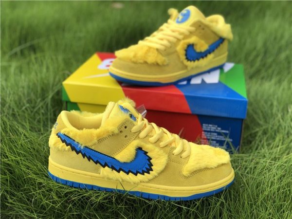 Nike SB Dunk Low Grateful Dead Bears In Yellow CJ5378-700 Outlet