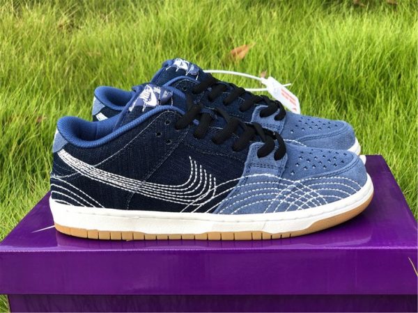 Nike SB Dunk Low Sashiko Denim Gum