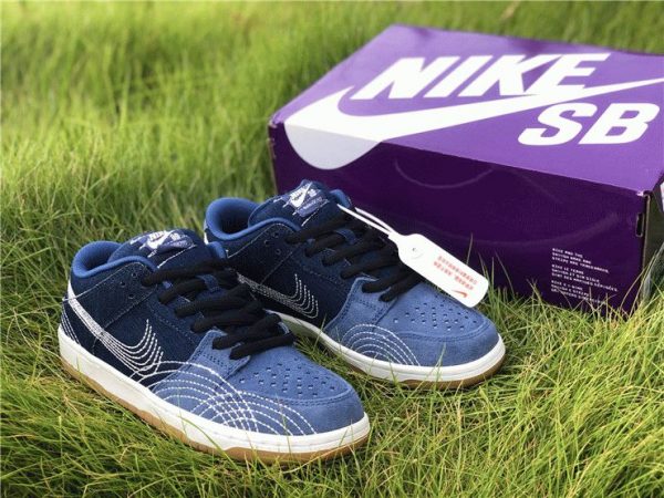 Nike SB Dunk Low Sashiko Denim Gum on sale