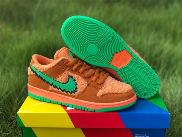 Orange Bear Grateful Dead Dunks Green