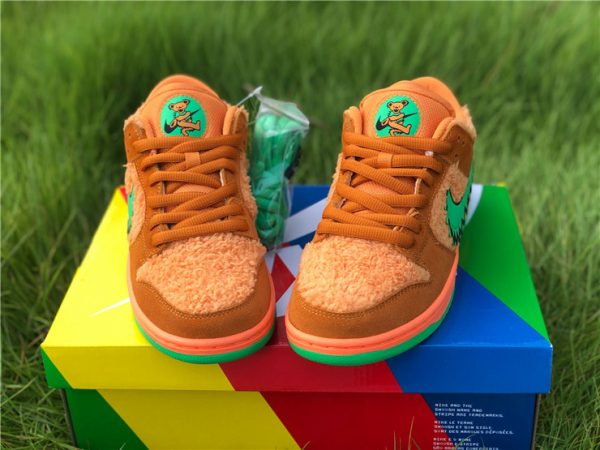 Orange Bear Grateful Dead Dunks front