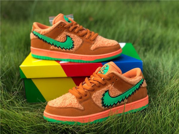 Orange Bear Grateful Dead Dunks sneaker