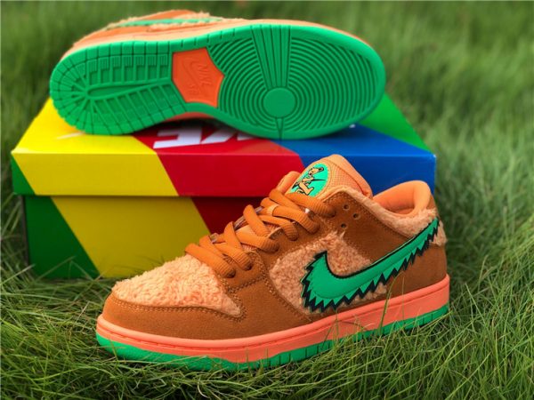 Orange Bear Grateful Dead Dunks sole