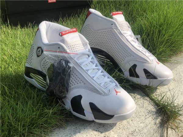 Supreme x Air Jordan 14 White University Red BV7630-106 Sale