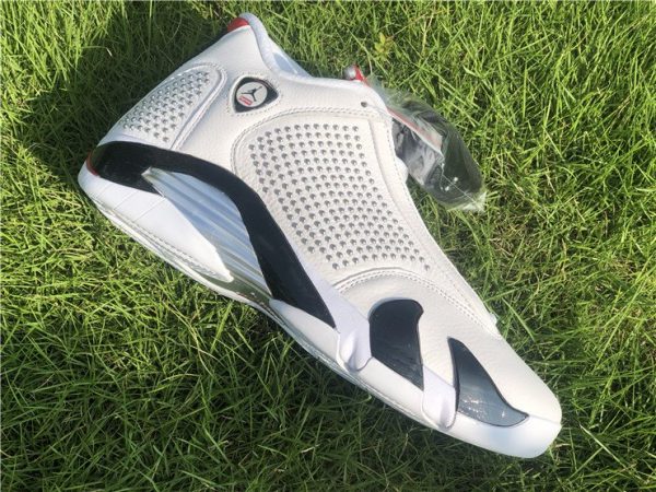 Supreme x Air Jordan 14 White University Red BV7630-106 Top