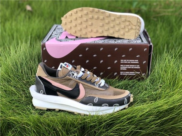 Travis Scott x Sacai x Nike LDV Waffle Daybreak Brown On Sale