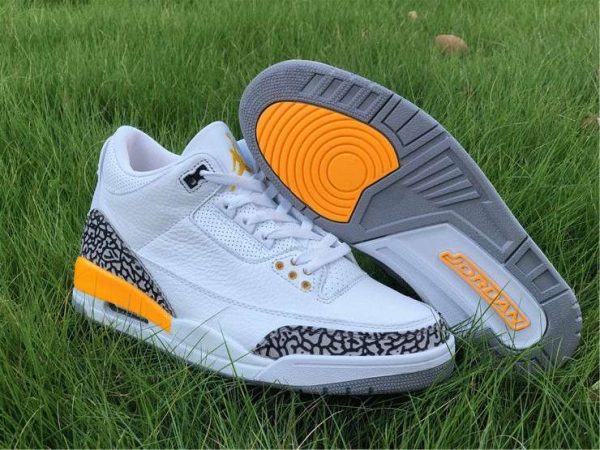 laser Orange Air Jordan 3 sole