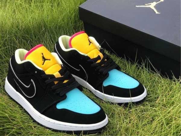 buy Air Jordan 1 Multi-Color Black Aurora Green