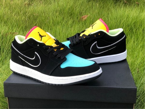 shop Air Jordan 1 Multi-Color Black Aurora Green