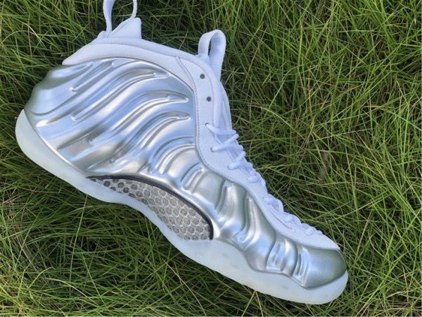 Air Foamposite One Chrome White panel