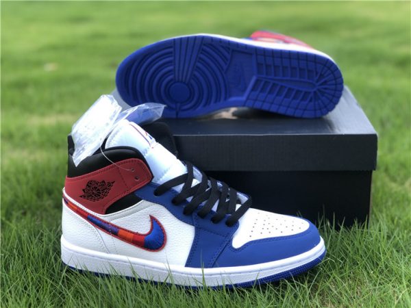 Air Jordan 1 Mid Embroidered Swooshes sneaker