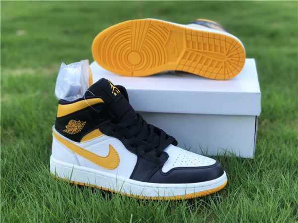 Air Jordan 1 Mid Laser Orange Black Toe On Sale