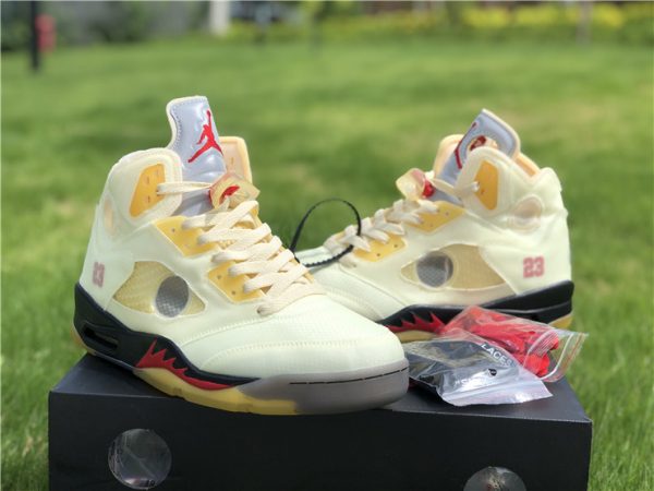 Air Jordan 5 Off-White Sail sneaker