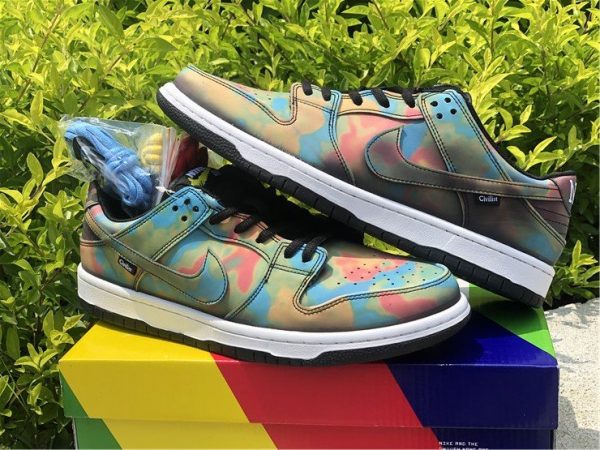 Civilist x Nike SB Dunk Low Thermography Heat Activated Upper Pair