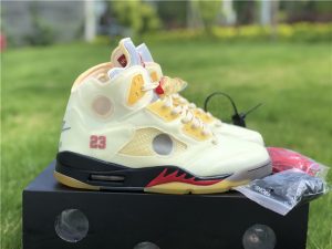 Off-White x Air Jordan 5 Sail