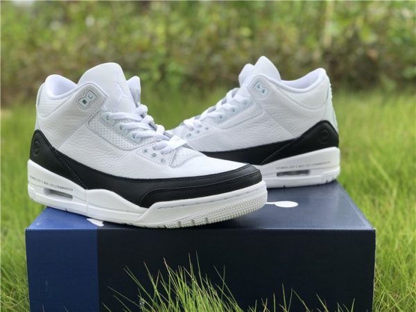 Sale Fragment Design x Air Jordan 3 SP White Black